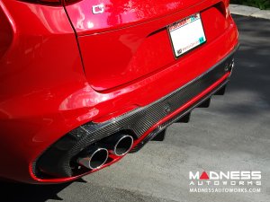 Alfa Romeo Stelvio Rear Diffuser - Carbon Fiber - Quadrifoglio Model